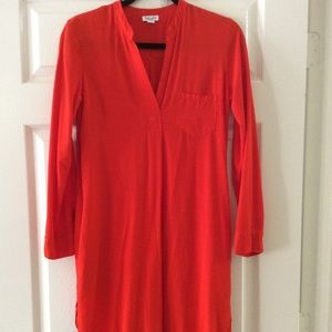 Red Splendid Shirt Dress